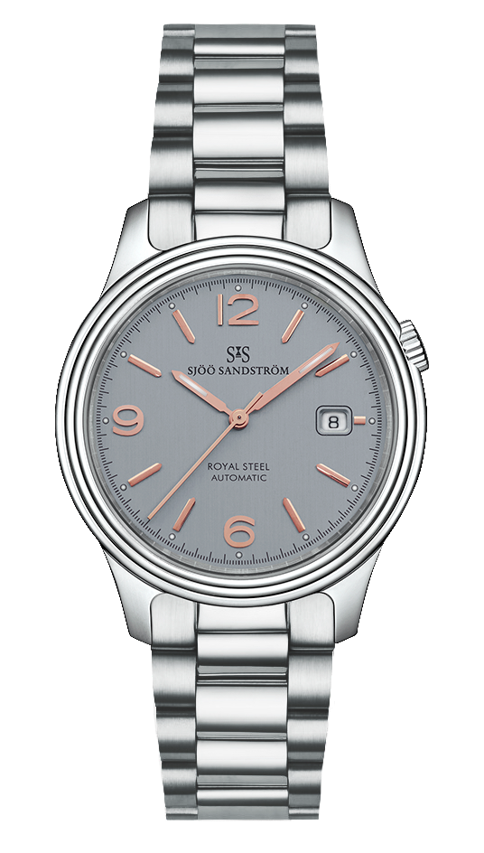009154 Sjöö Sandström Royal Steel Classic 41 grå rosé index