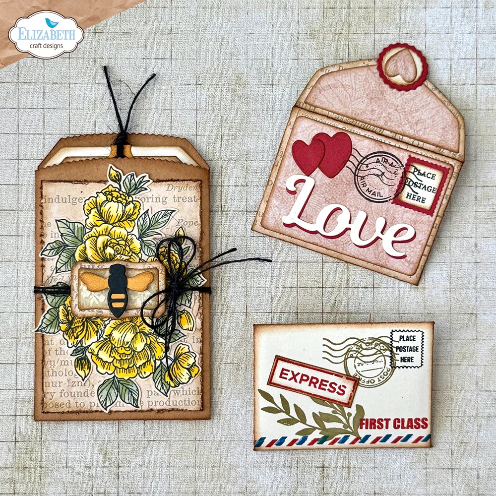 Elizabeth - Clear stamps - Postcard Parts - 3