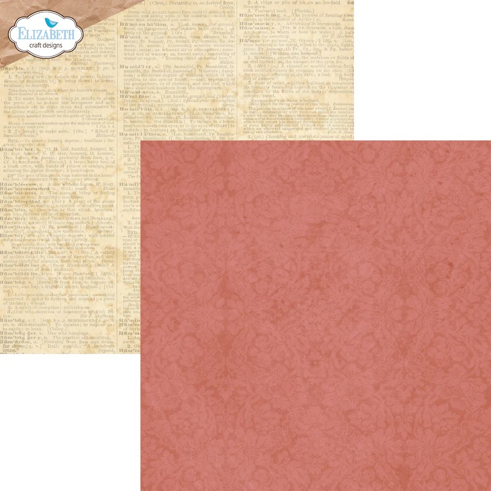 Elizabeth  -  Printed Cardstock -12x12 - Romantic Revival - 3