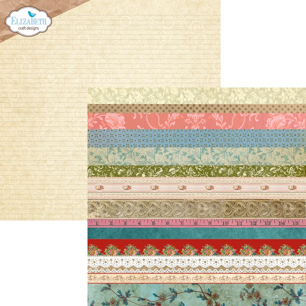 Elizabeth  -  Printed Cardstock -12x12 - Romantic Revival - 5