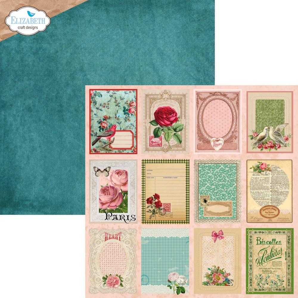 Elizabeth  -  Printed Cardstock -12x12 - Romantic Revival - 10