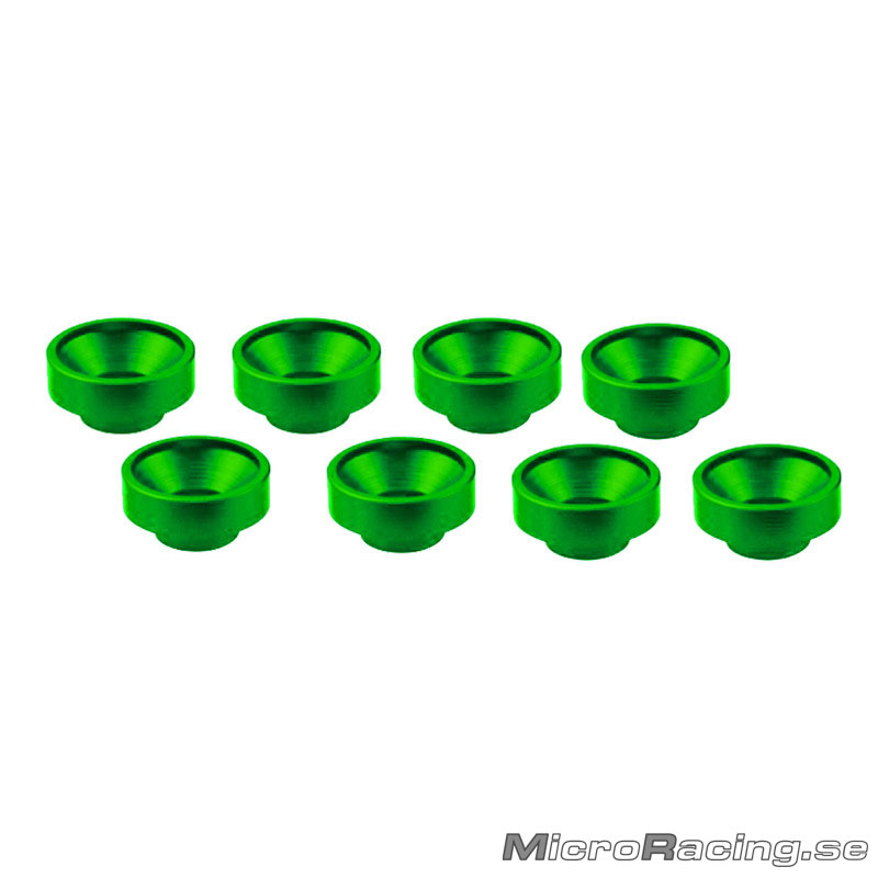ULTIMATE - M3 Washer, Servo, Green, Aluminum, 8pcs