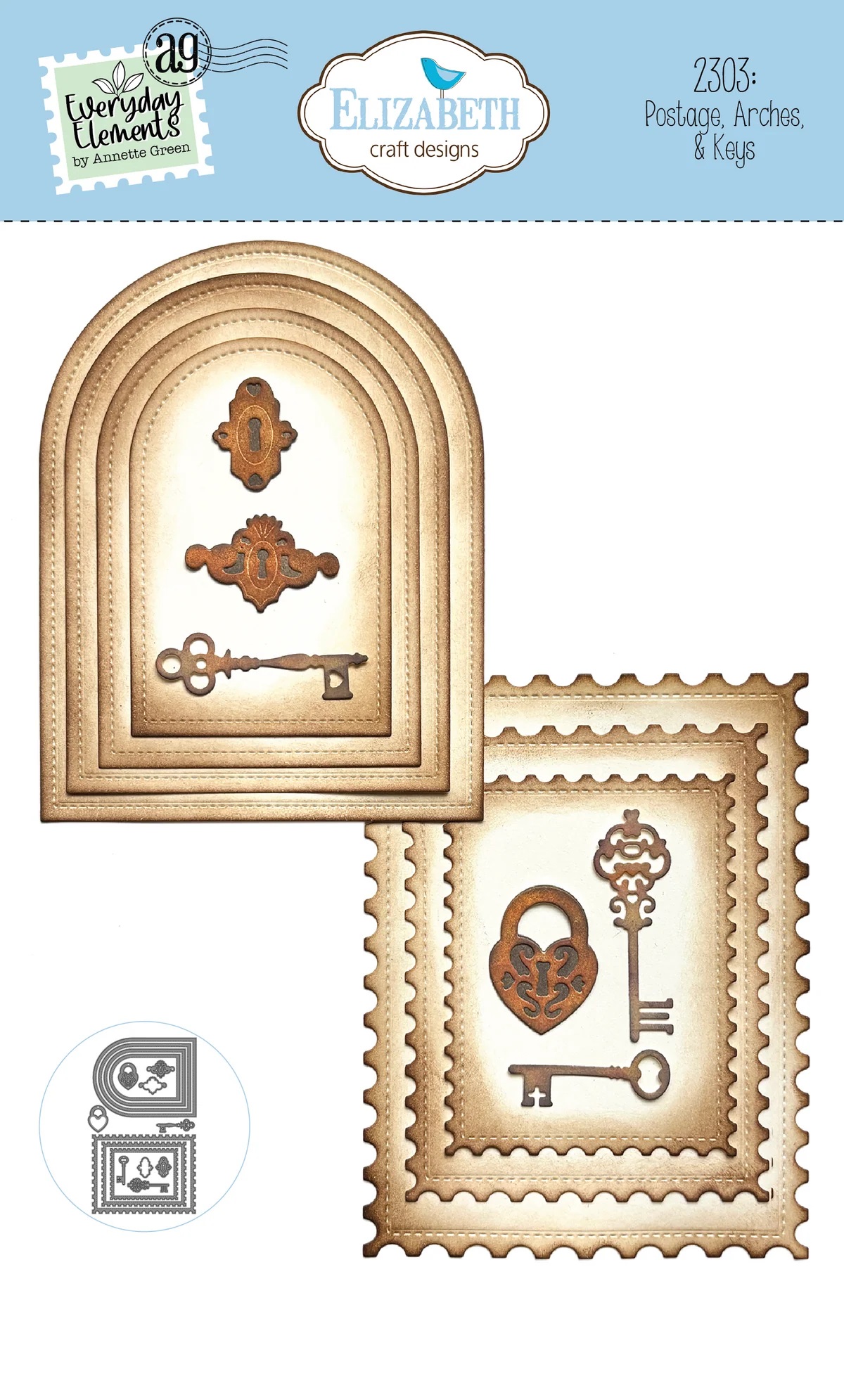 Elizabeth - Dies - Postage, Arches & Keys