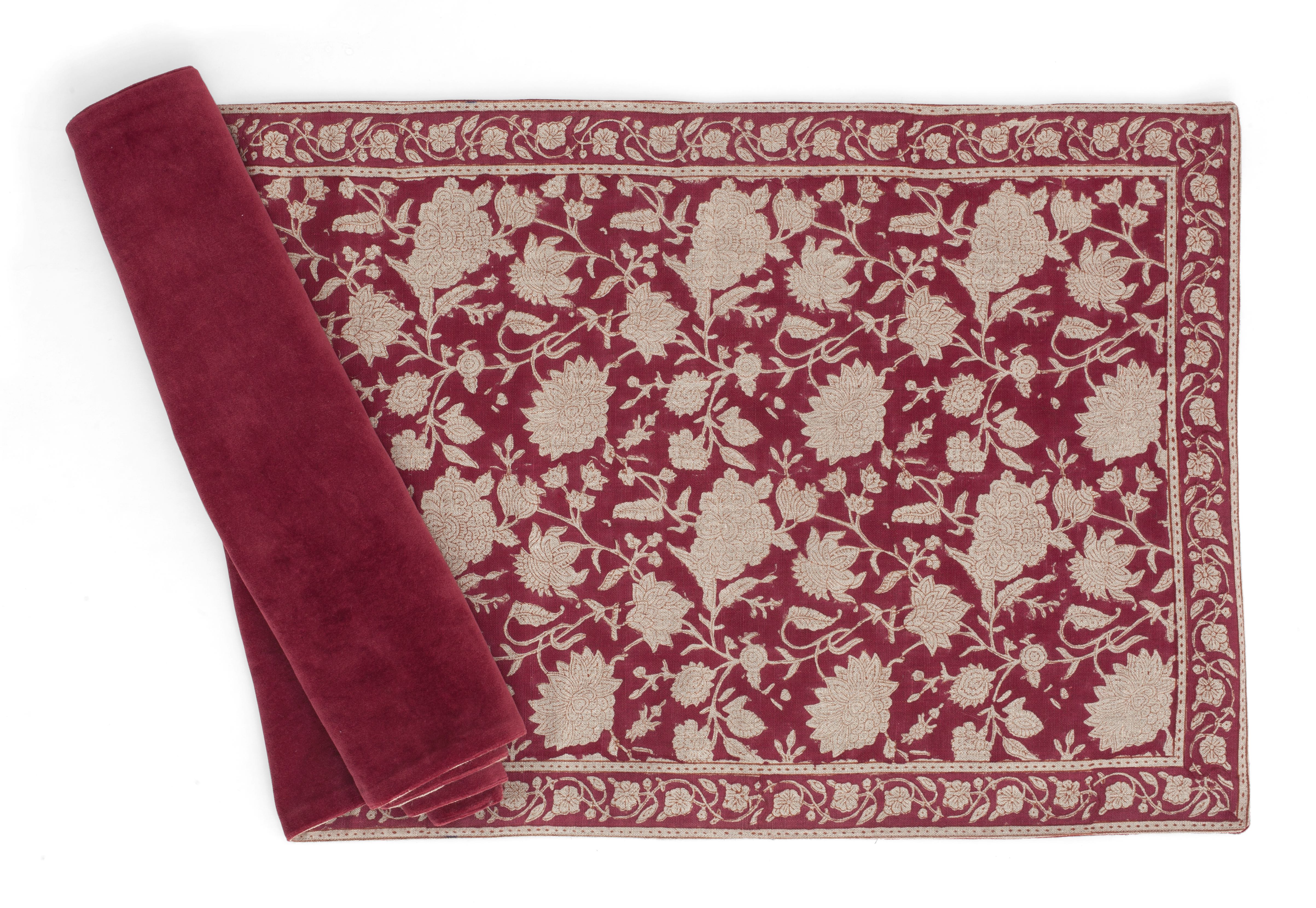 Löpare - INDIAN ROSE Red - Chamois 
