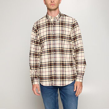Signal - Sven Check Shirt - Tiger Orange