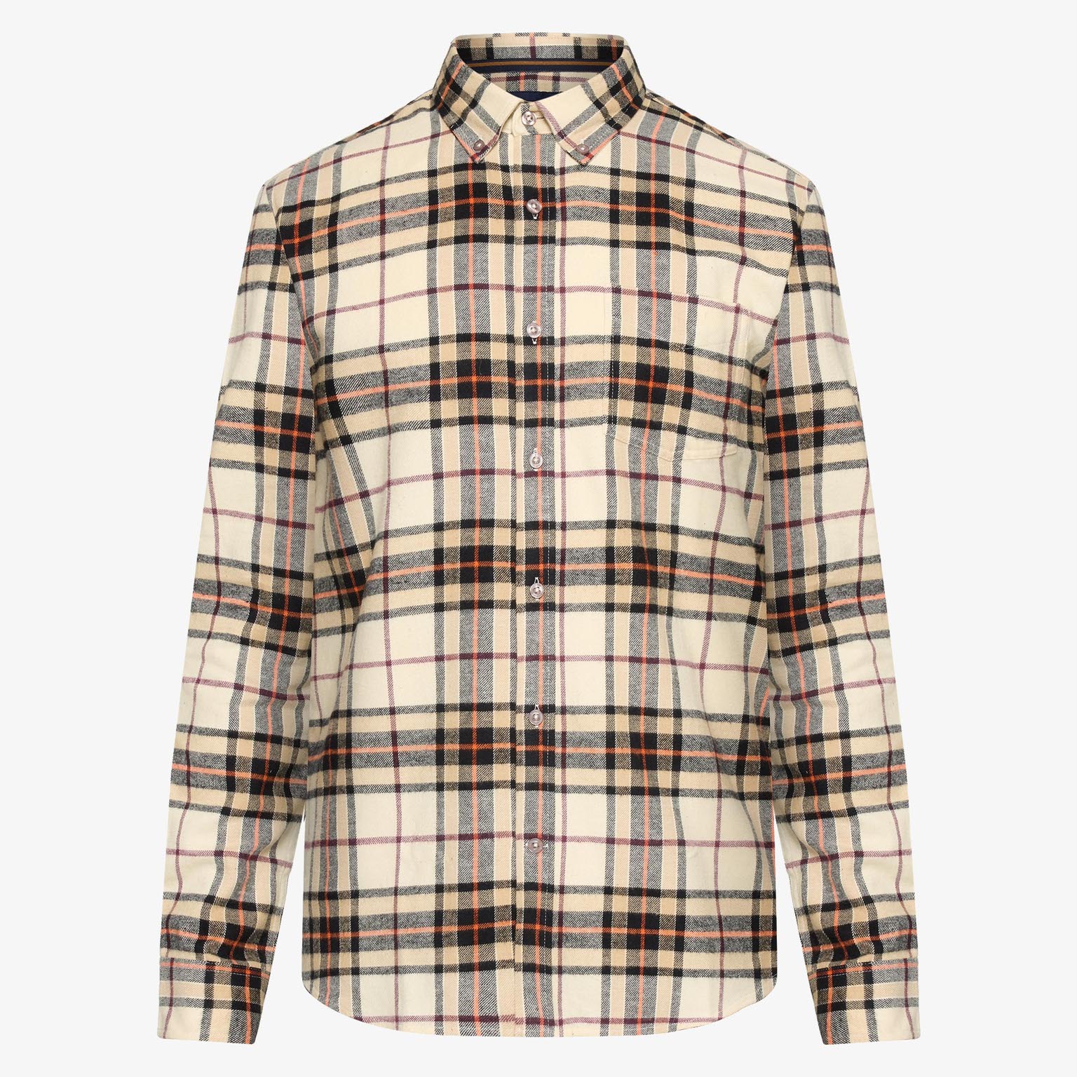 Signal - Sven Check Shirt - Tiger Orange - 4