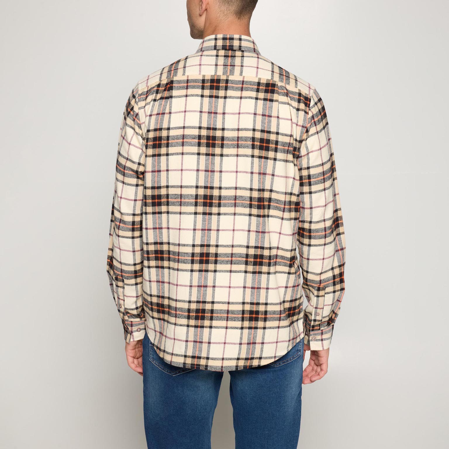 Signal - Sven Check Shirt - Tiger Orange - 2
