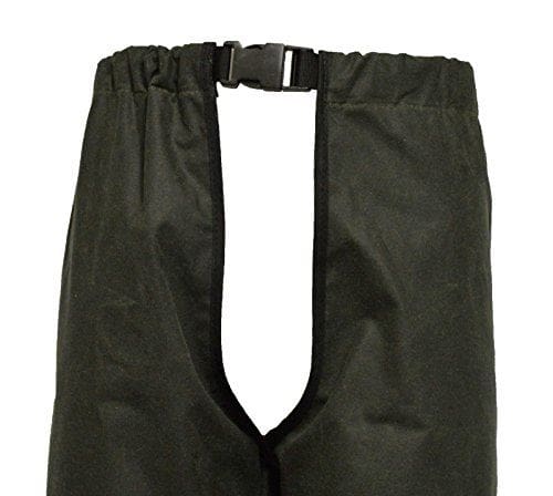 Unisex, treggings i vaxad bomull S-XXL, olivgrön - 2