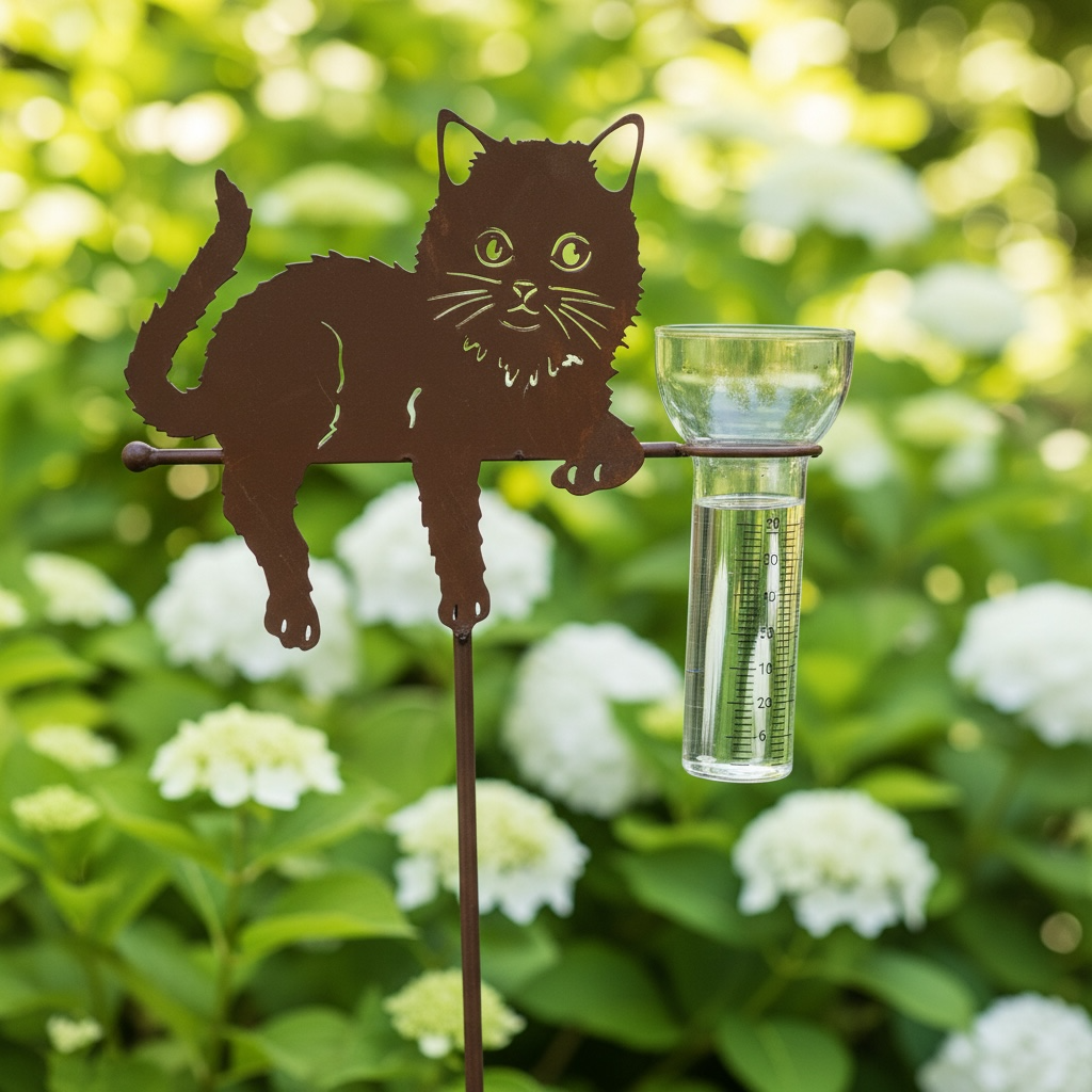 Liggande katten Smile regnmätare/6 ST PER FÖRP - 2