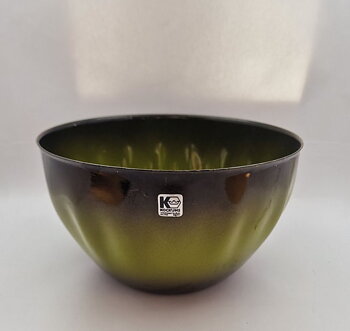 Kockums bowl 1970s green black