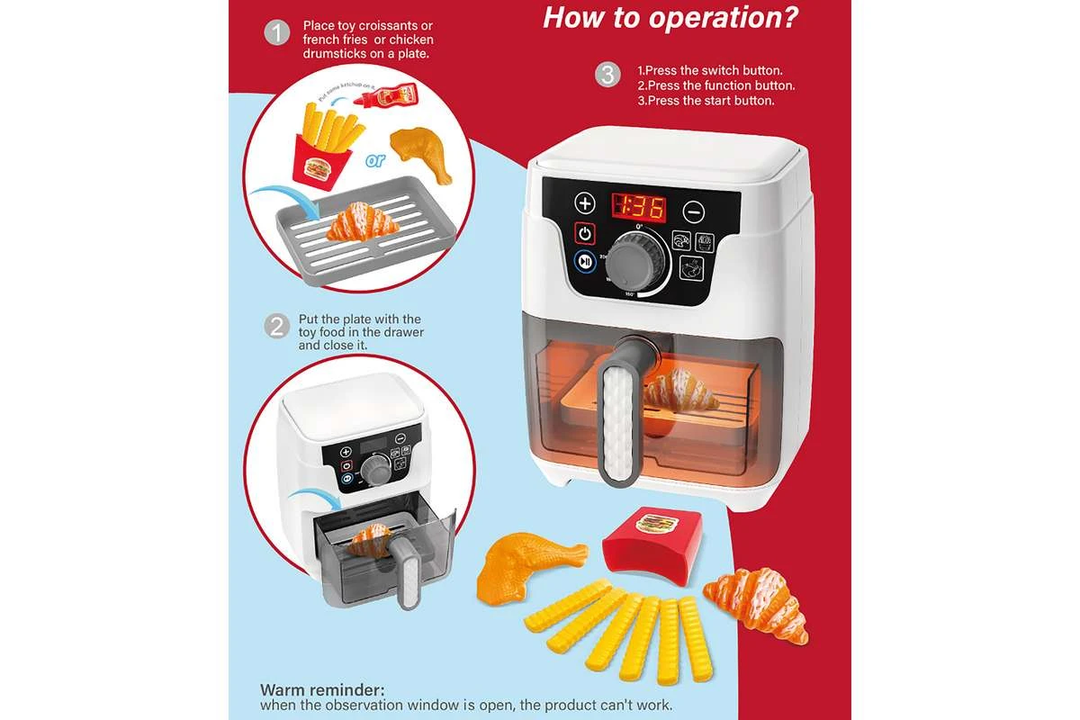  TEGOLE Airfryer electric Toy - 4