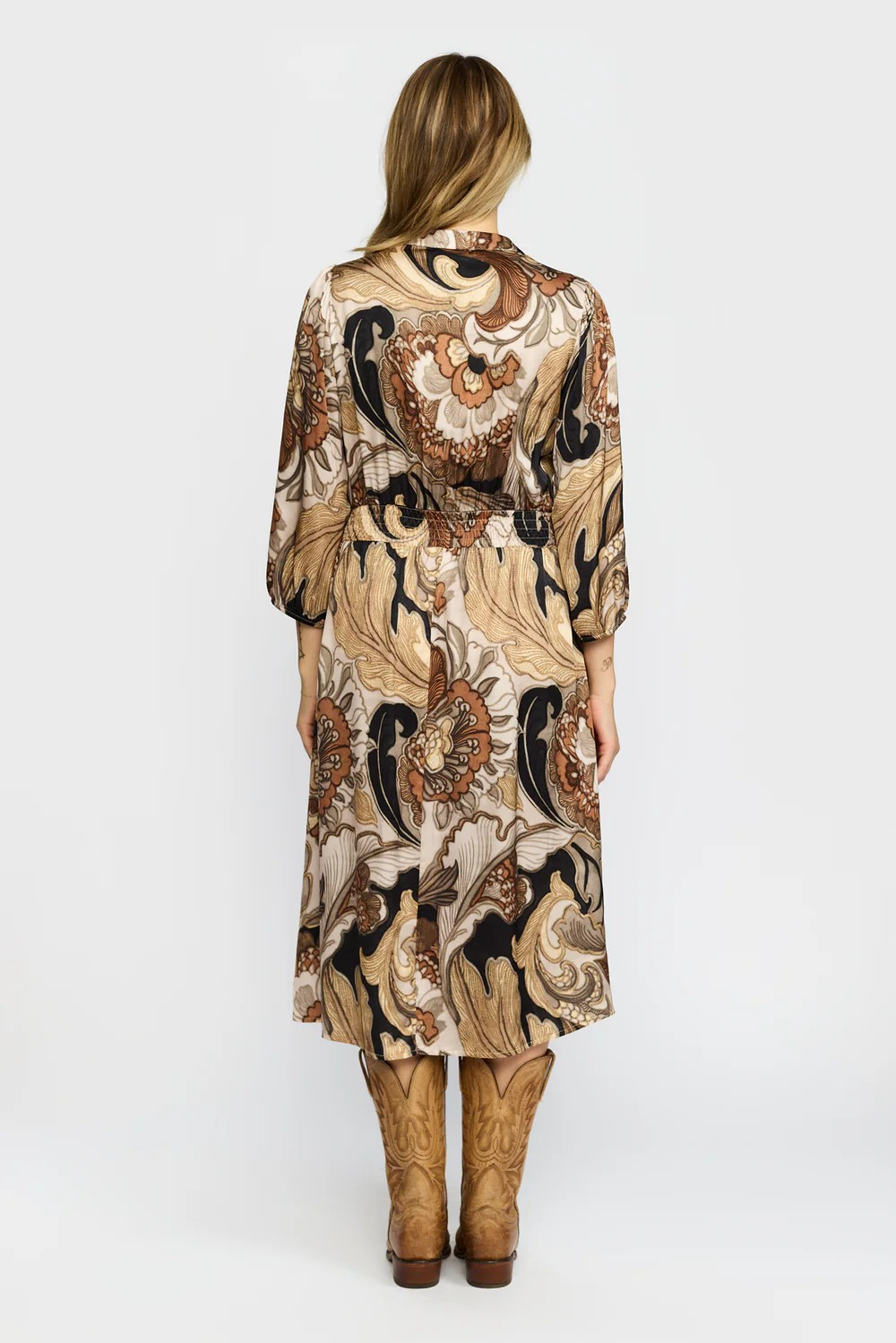 Rosa Dress - Golden Leaf - 2-Biz - 3