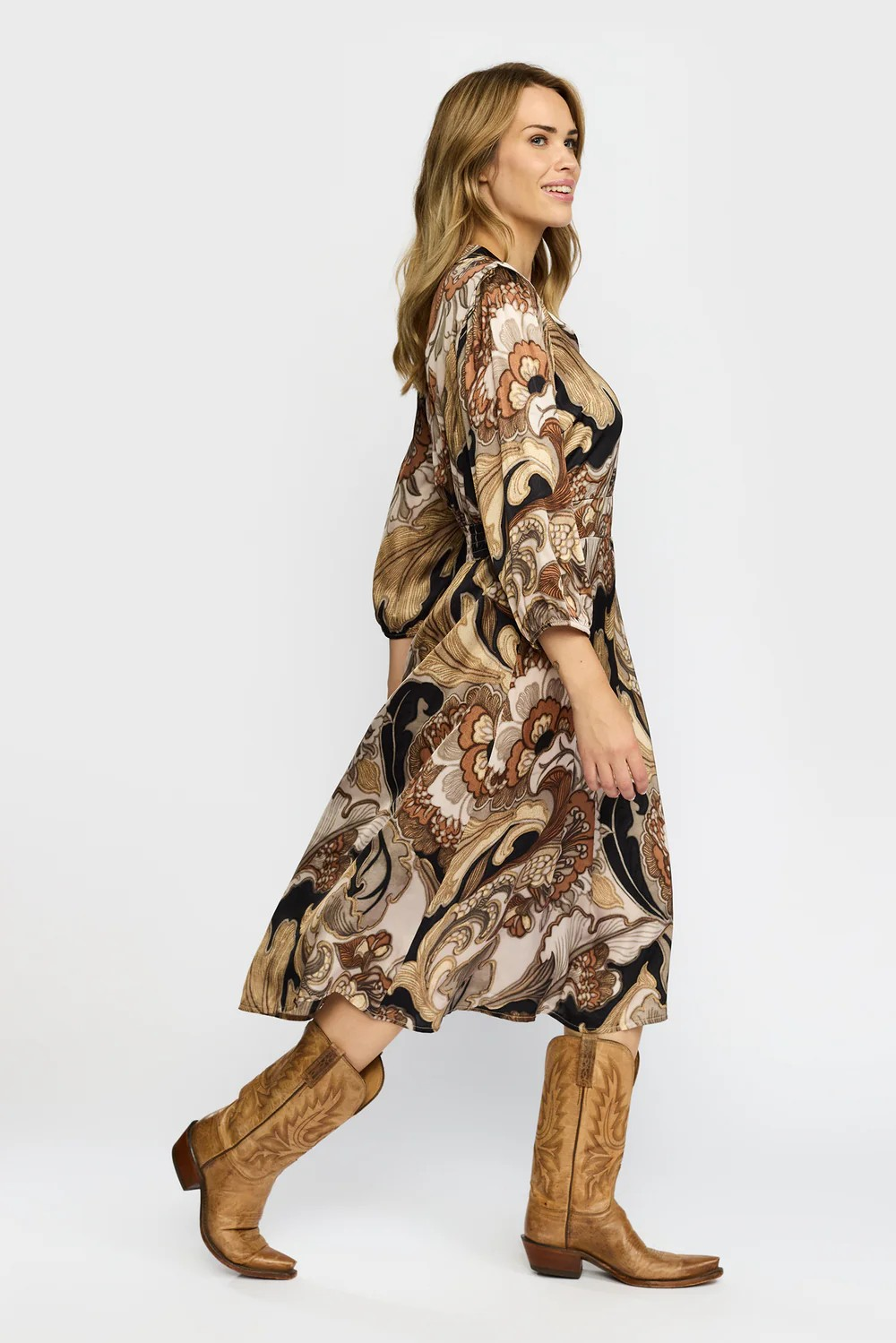 Rosa Dress - Golden Leaf - 2-Biz