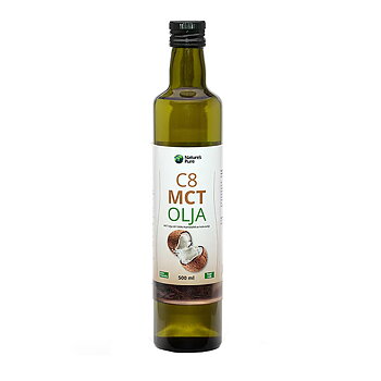 C8 MCT-olja Natures Pure 500ml