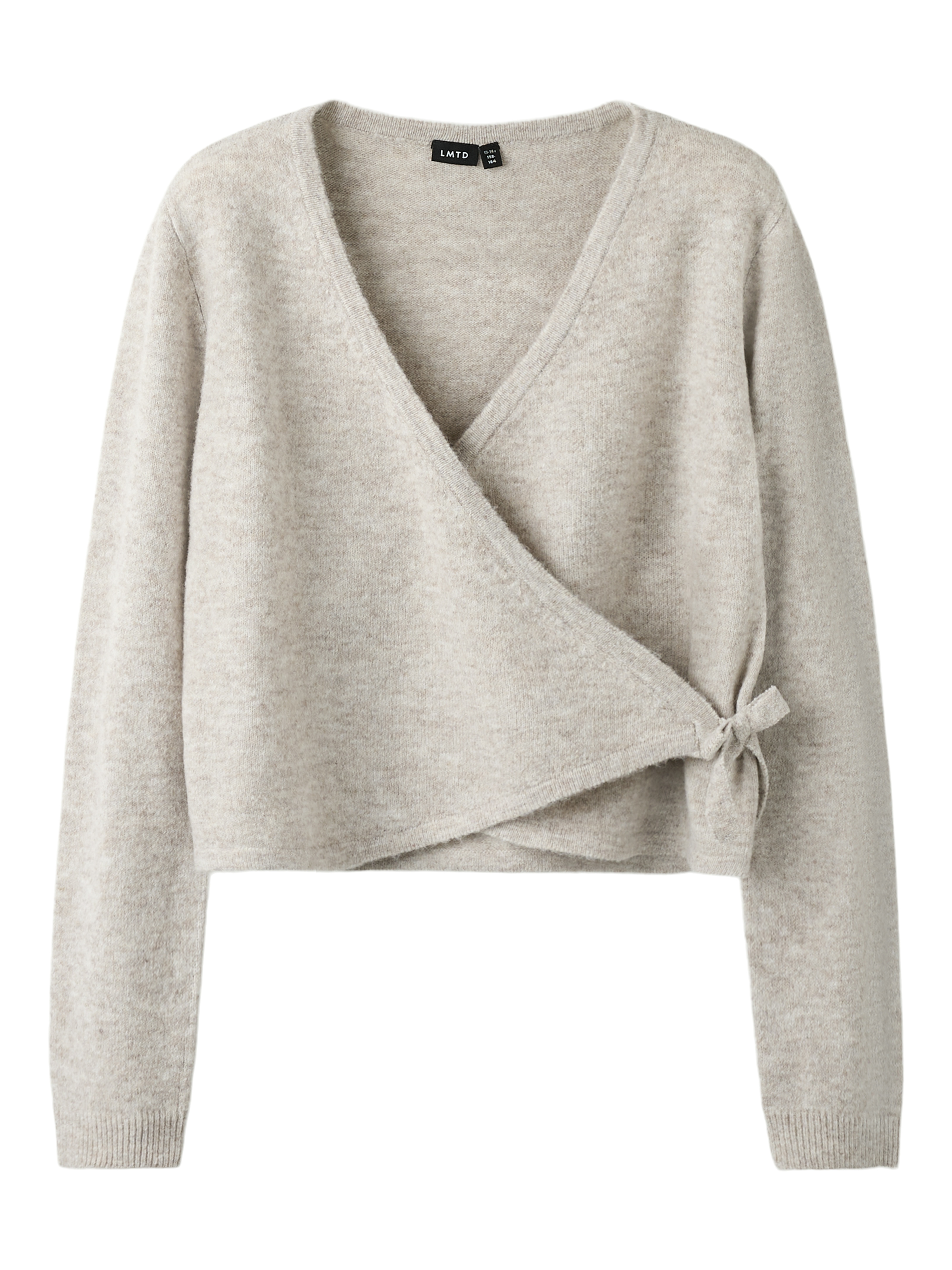 NLFBYNTHE LS WRAP KNIT TOP Peyote