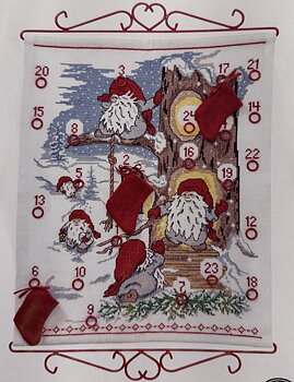 Adventskalender. Tomtar som bor i träd