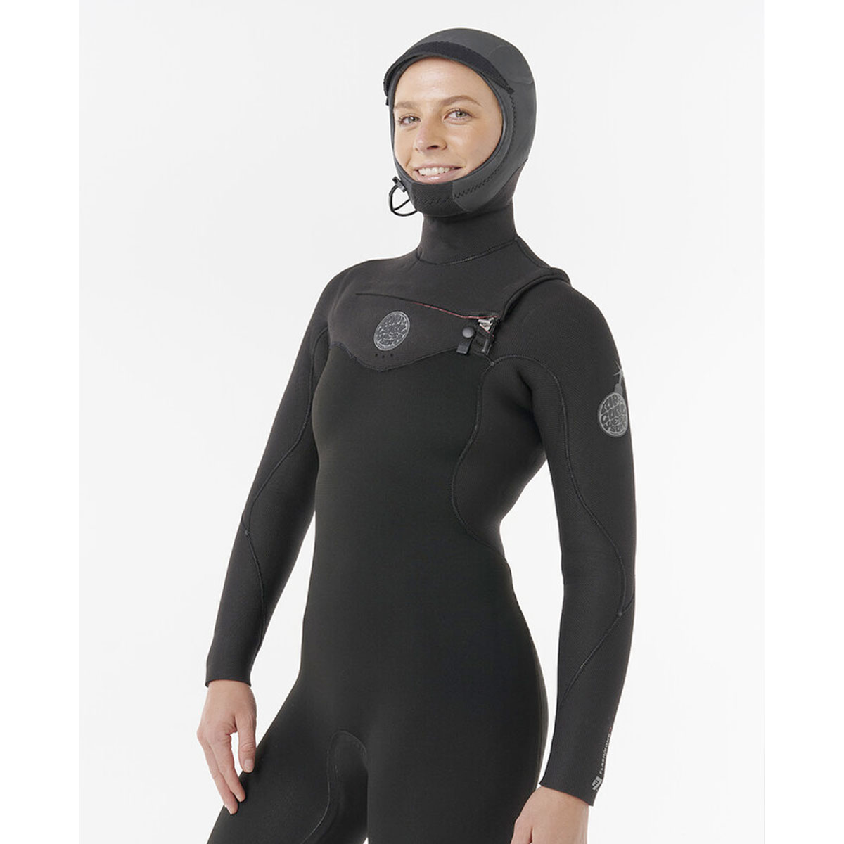 Rip Curl våtdräkt dam Flashbomb 6/4 hooded 26 - 4