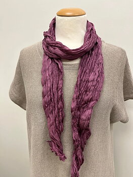 Sidenscarf krinklad smal modell - Båbär och mjölk