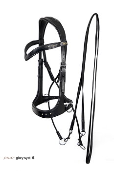 Bitless Bridle Anatomical Crossunder F.R.A® Glory inkl. tyglar
