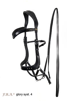Bitless Bridle Anatomical Crossunder F.R.A® Glory inkl. tyglar