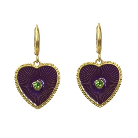 Je m'aime örhängen plum