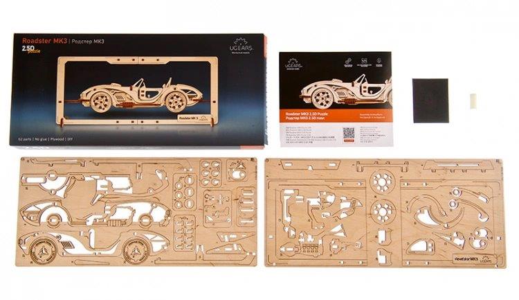 Ugears Roadster MK3 2.5D Puzzle* - 10