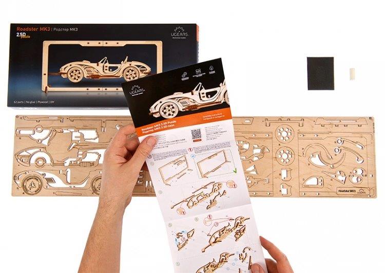 Ugears Roadster MK3 2.5D Puzzle* - 11