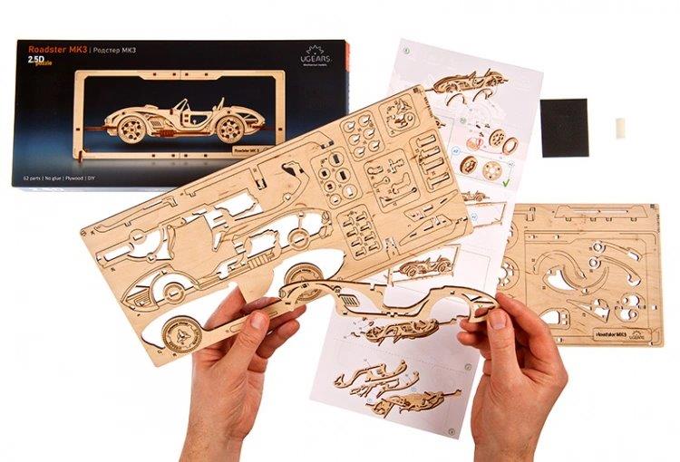 Ugears Roadster MK3 2.5D Puzzle* - 13