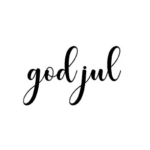 God Jul, 67 x 40 mm, Gummistäpel, Reprint