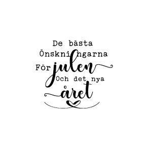 De bästa önskningarna, 53 x 47 mm, Gummistäpel, Reprint