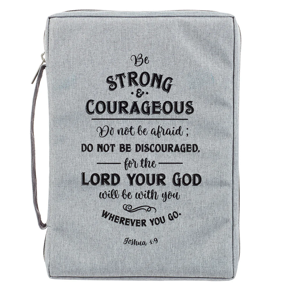 Bibelfodral-Be strong and courageous - LARGE