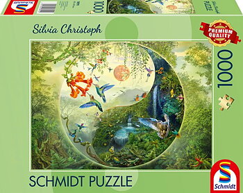 Yin & Yang in the Forest of Hummingbirds, 1000 Bitar Schmidt