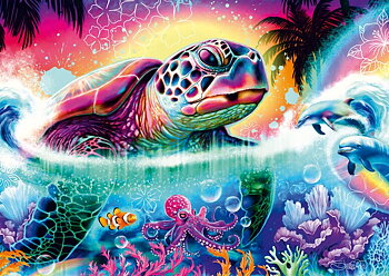Neon Turtle, 1000 Bitar Schmidt