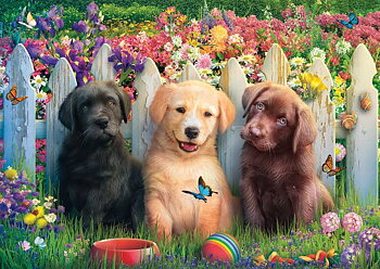 Cute Puppies Scene, 1000 Bitar Schmidt