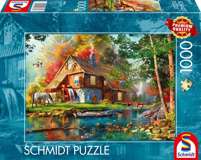 Water Mill in Autumn, 1000 Bitar Schmidt - 2