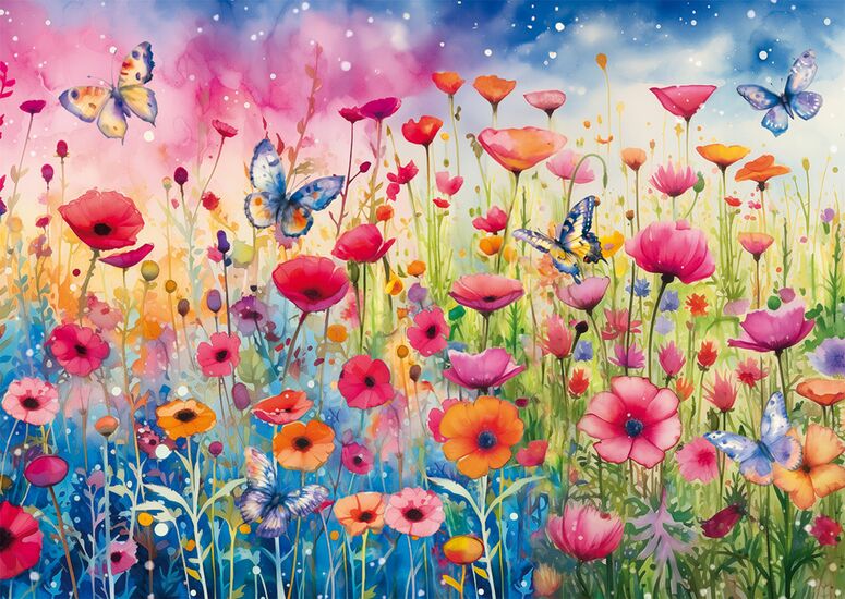 Poppy Field, 1000 Bitar Schmidt