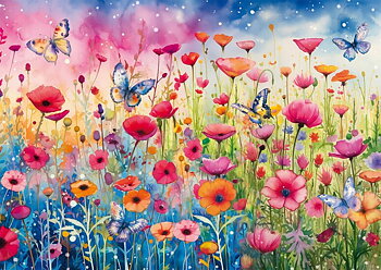 Poppy Field, 1000 Bitar Schmidt