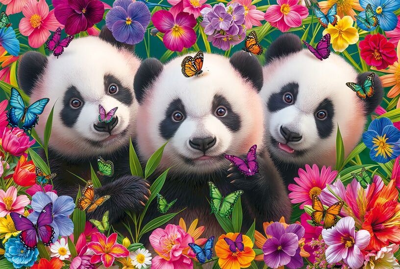 Panda Trio, 200 Bitar Schmidt