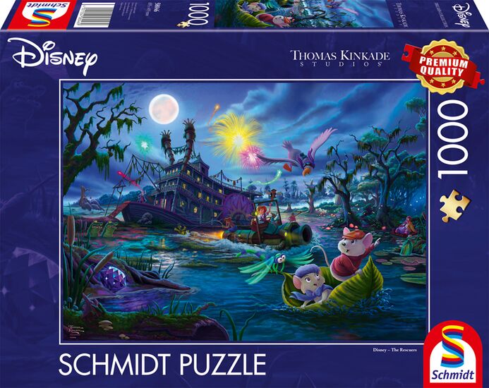 Disney- The Rescuers, 1000 Bitar Schmidt - 2