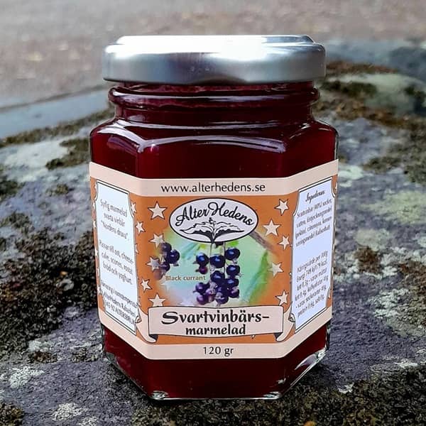 Svartvinbärsmarmelad, 120g, 15st/låda