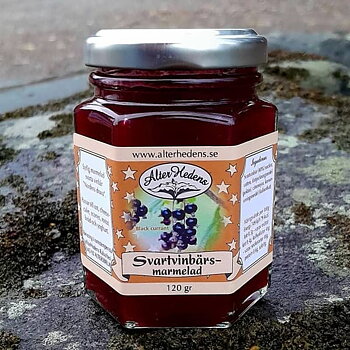 Svartvinbärsmarmelad, 120g, 15st/låda