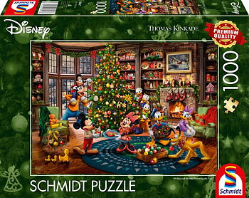 Mickey & Minnie Trimming the Tree, 1000 Bitar Schmidt