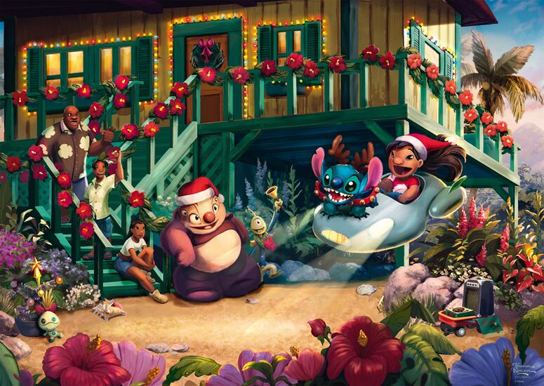 Lilo & Stitch Aloha Christmas, 1000 Bitar Schmidt