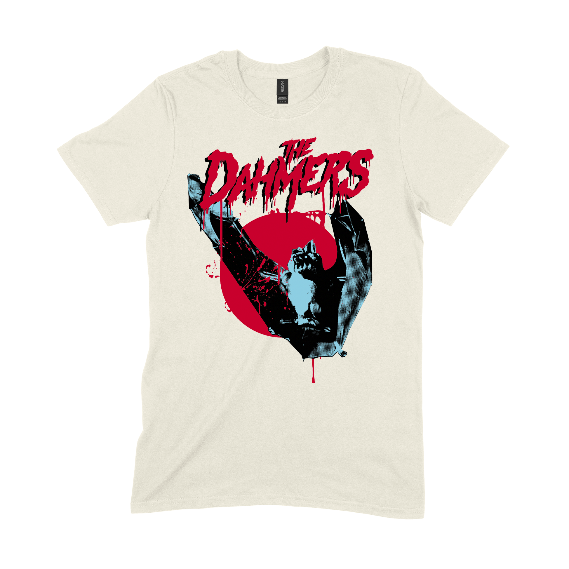 THE DAHMERS - T-SHIRT, BLOOD BAT (OFF-WHITE)