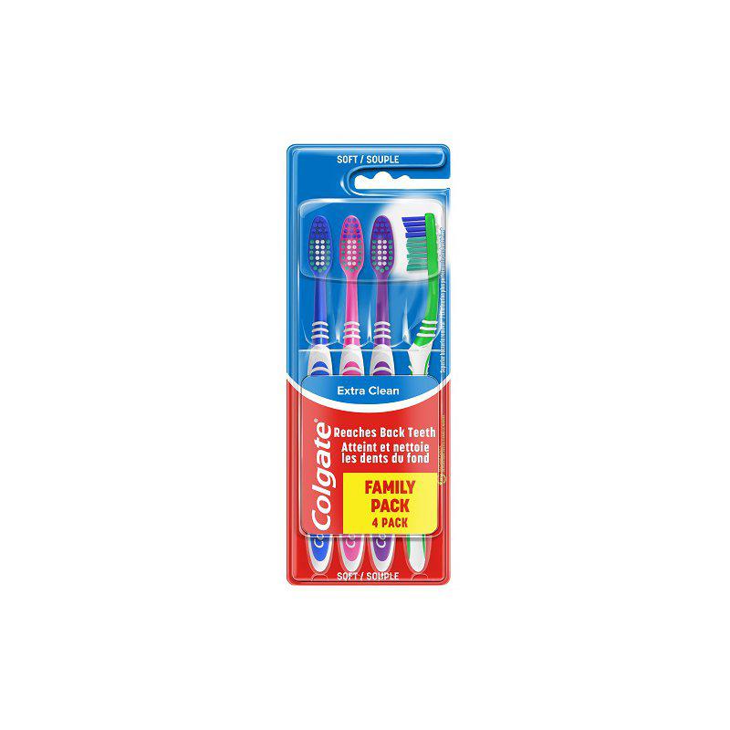 Colgate tandborste Extra clean soft 4-pack