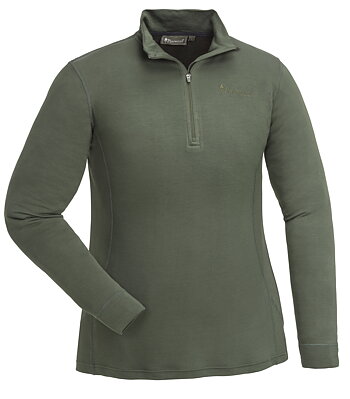 Pinewood Abisko Merino Halfzip Base Layer Sweater Women Mossgreen