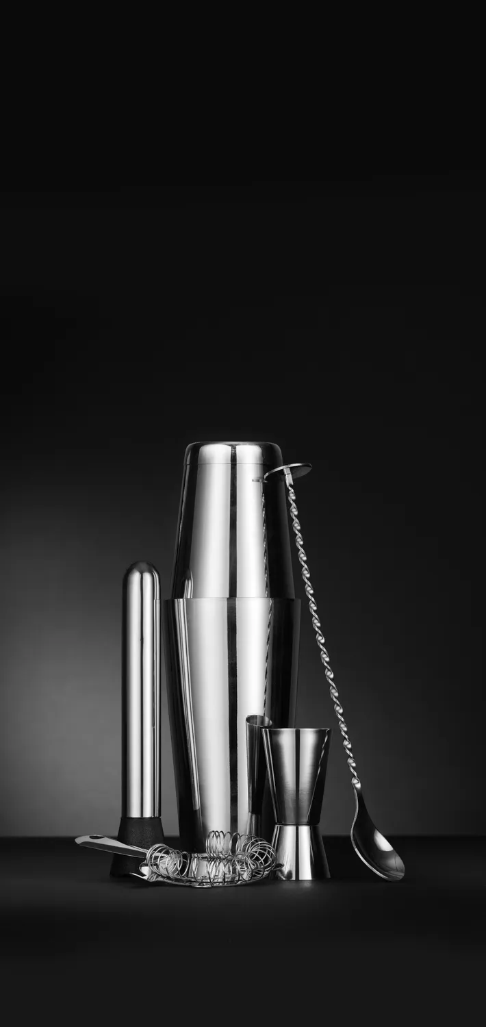5-piece bar kit with stainless steel design - 2