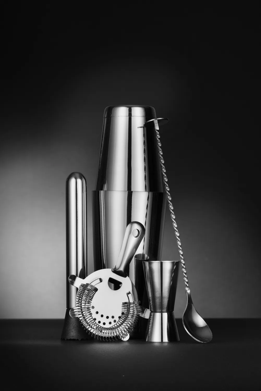 5-piece bar kit with stainless steel design - 6