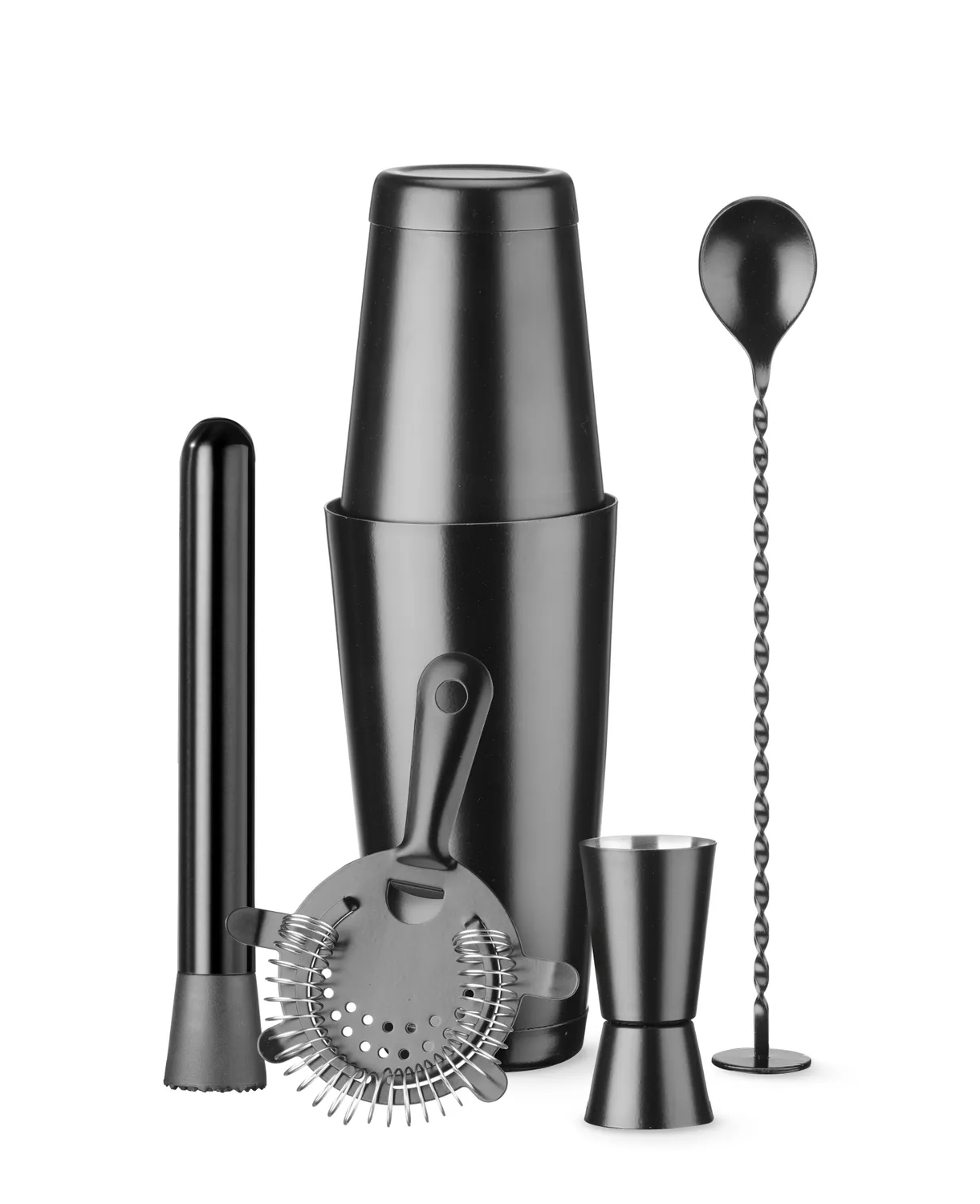 5-piece bar kit with black design