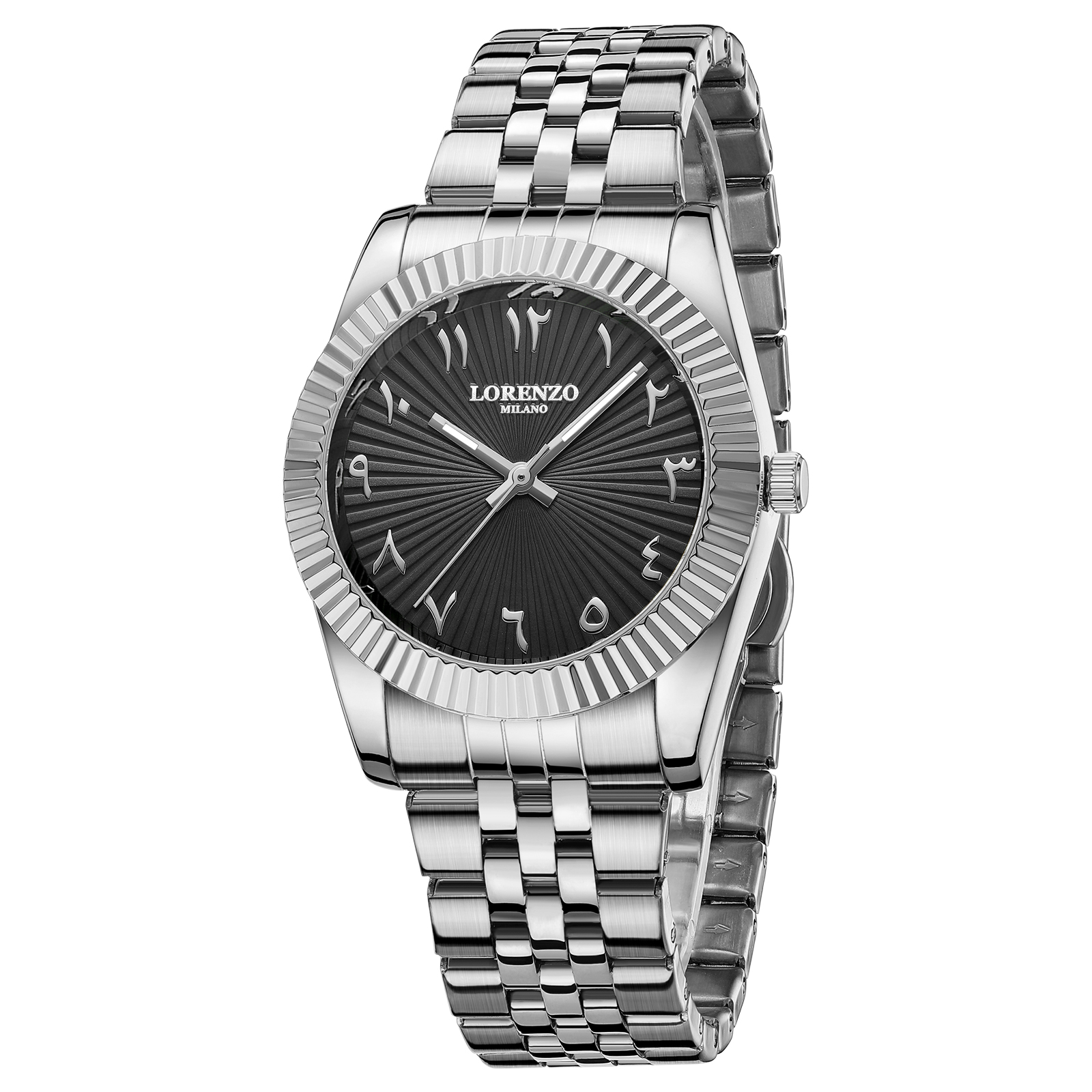 Lorenzo Starburst Arabic Silver Black - 3